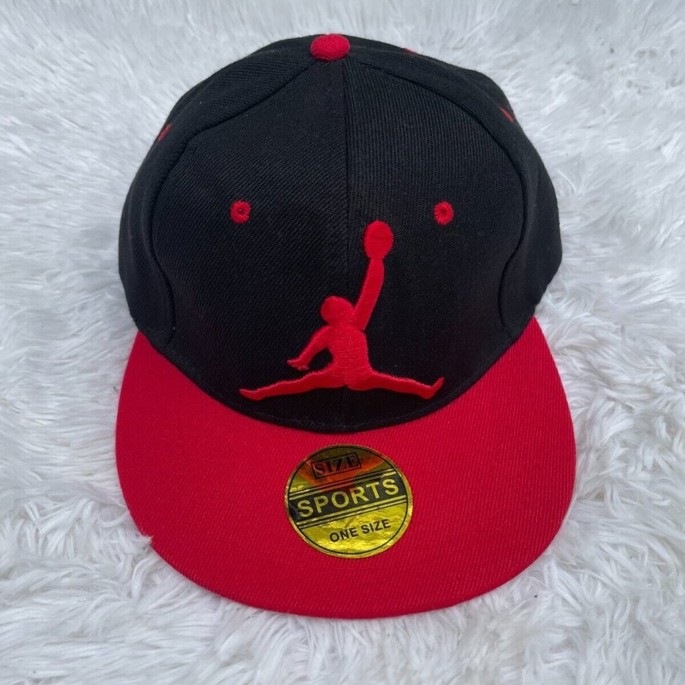 Men Hat Sport baseball Black/Red Cap Snapback Hat New
